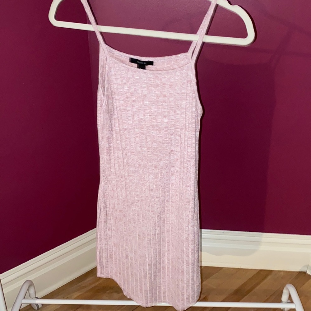 Baby Pink Fitted Dress